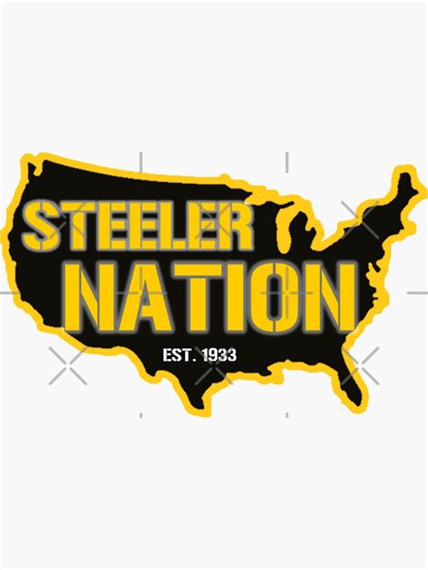 "Steeler Nation - Est. 1933" Sticker for Sale by jn456 | Redbubble