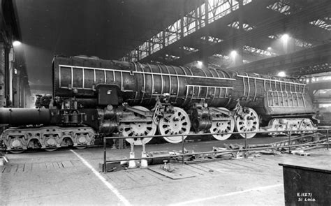 Pennsylvania Railroad 6 4 4 6 S1 Locomotive Old Machine Press