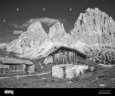 These Are The Dramatic Three Peaks Of Langkofel From Sella Joch Pass In