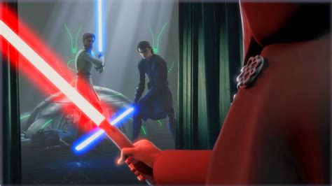 Anakin Skywalker And Obi Wan Kenobi Vs Dooku [4k Hdr] Star Wars The Clone Wars Youtube