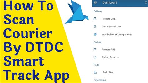 How To Scan Courier By Dtdc Smart Track App Agnet Delhi Youtube