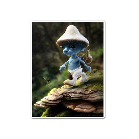 Amazon.com: Smurf Cat Walking In Nature Sticker : Handmade Products