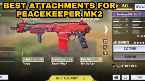 Best Attachments For Peacekeeper Mk Gunsmith Loadout In Cod Mobile