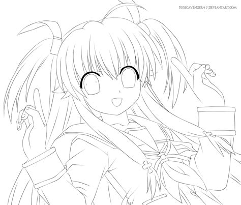 Lineart : Angel Beats! | Yuri Nakamura by ToxicAvenger97 on DeviantArt