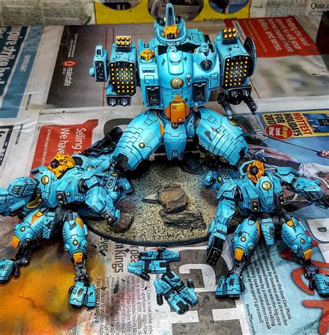 Tau Color Scheme Tau Empire Tau Warhammer Warhammer 40k Artwork