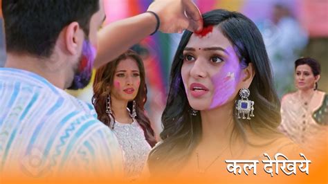 Rishi Fills Laxmi Mang On Holi Malishka Angry Bhagya Laxmi