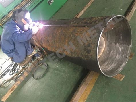 Explosive Welding Nickle Alloy Bimetallic Clad Pipe For Chemical