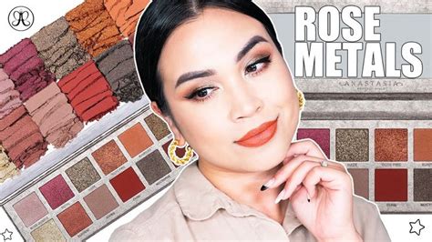 ABH Rose Metals Eyeshadow Palette Review Swatches Anastasia Palette