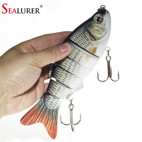 Sealurer New Artificial Bait Big Fishing Lure 6 Segment Swimbait