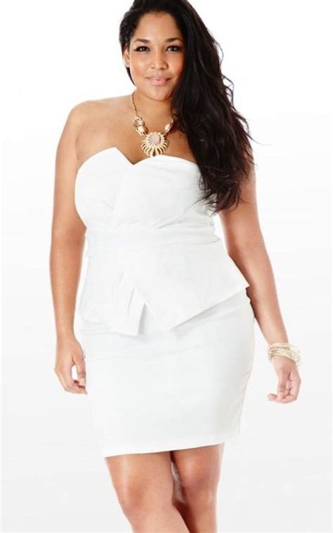 Strapless Dress Plus Size Pluslook Eu Collection