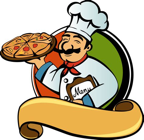 Pizza Italian Cuisine Chef Clip Art Pan Png Download Full Size