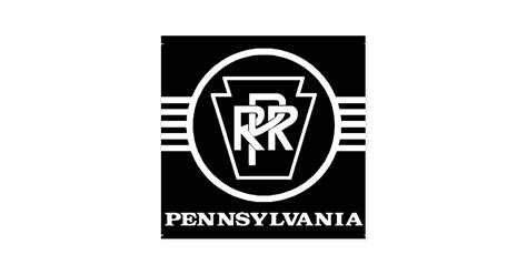 Pennsylvania Railroad Logo,Black & White Ink Stamp | Zazzle