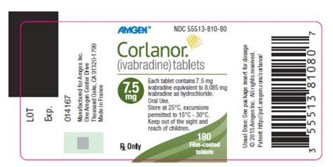 Corlanor Fda Prescribing Information Side Effects And Uses