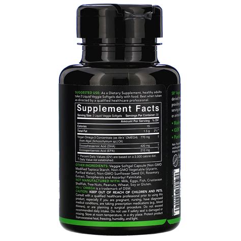 Sports Research Vegan Omega Veggie Softgels Iherb