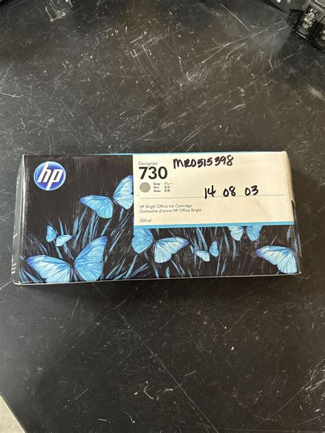 HP DesignJet 730 Gray Ink Cartridge P2V72A For Sale Online EBay