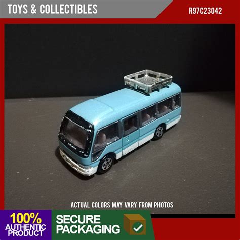 Toyota Coaster Takara Tomy Tomica 92 Mini Bus Blue Used Played Not