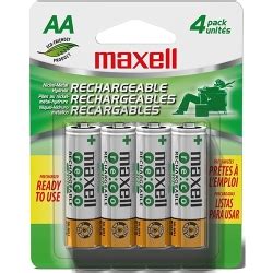 Maxell AA Rechargeable Battery 2100mAh 4/PK (888691) : Disk-O-Tape, Inc.