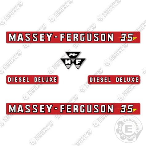 Fits Massey Ferguson 35 Tractor Decal Kit Equipment Decals