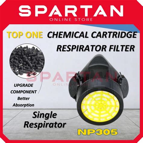 NP305 CHEMICAL CARTRIDGE RESPIRATOR FILTER SINGLE Or DOUBLE DUST MASK