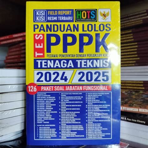 Jual Buku Original Panduan Lolos Tes Pppk Tenaga Teknis