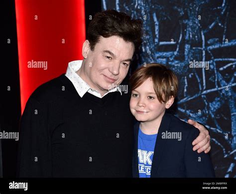 Mike Myers Left And Son Spike Myers Attend The Premiere Of Stranger