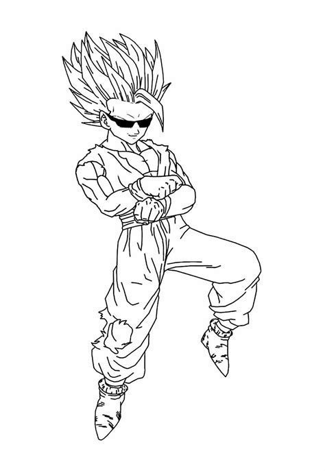 Desenhos De Super Saiyajin Para Colorir Bora Colorir