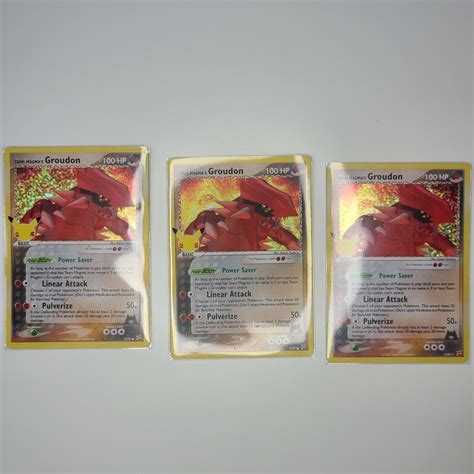 Pokemon Tcg Th Anniversary Team Magma S Groudon X Ebay