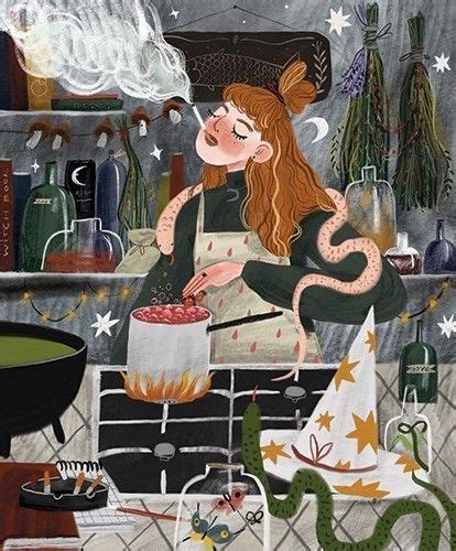 Pin By Colores Toto On Brujas Magia Ilustraciones Magic Witch In