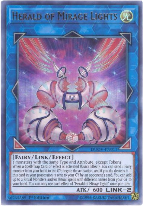 Yu Gi Oh Card Duov En011 Herald Of Mirage Lights Ultra Rare Holo Toys