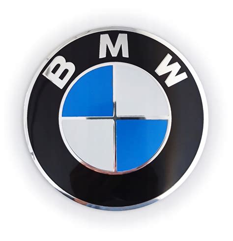 BMW emblemat znaczek logo chrom czarny nieb 70mm 8752BW za 45 zł z