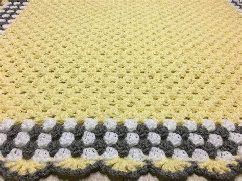 Yellow Grey Baby Blanket Yellow Baby Blanket Crochet Baby Etsy Nederland