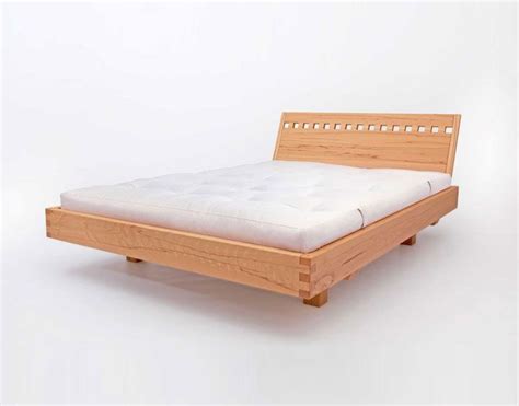 Floating Bed Solid Wood Bed Futonwerk
