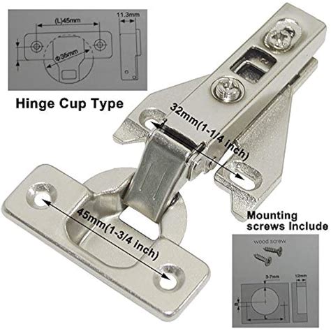 Hinges Pair Pcs Face Frame Concealed Kitchen Cabinet Door Full