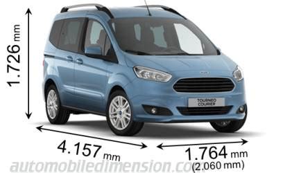 Ford Tourneo Courier Abmessungen Kofferraumvolumen Und Hnlichen