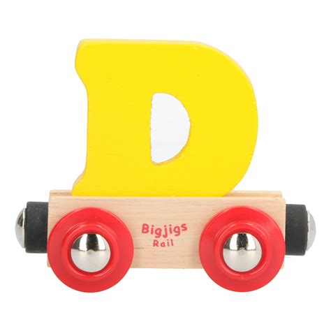 Letter D houten treinbaan
