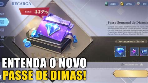 Novo Passe Semanal De Diamantes Vale A