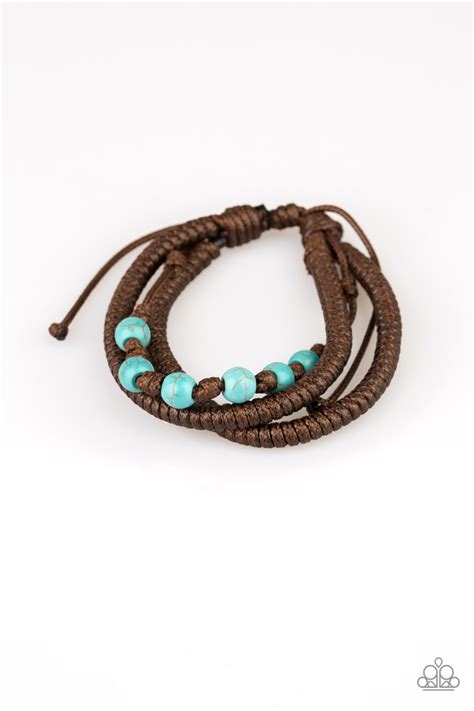 Paparazzi Desert Quest Blue Urban Bracelet Unisex