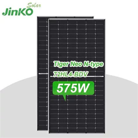 Jinko Tiger Neo N Type Dual Glass Module Jinko Solar Panel 580 W