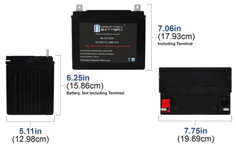 Amazon Mighty Max Battery Ml U V Cca Battery For Cubcadet