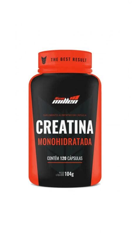 Creatina Monohidratada 120 CÁPSULAS New Millen Creatina Magazine