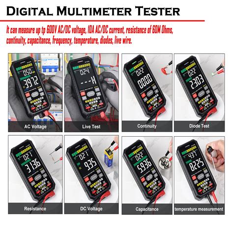 TRUE RMS Smart Digital Multimeter Tester Voltmeter For Electrical