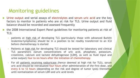 Tumor Lysis Syndrome Ppt