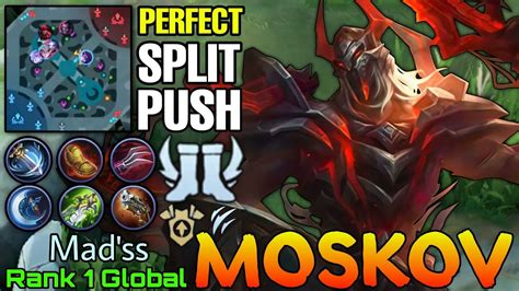 Perfect Split Push Moskov Monster Marksman Top 1 Global Moskov By