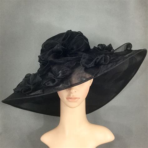 Black Funeral Hats For Women