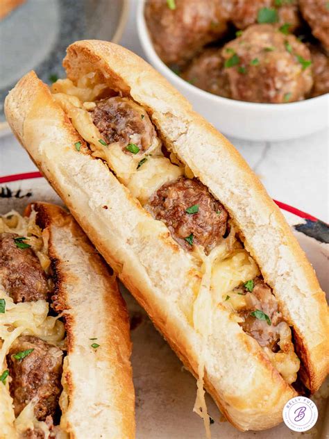 Salisbury Steak Meatball Subs Belly Full