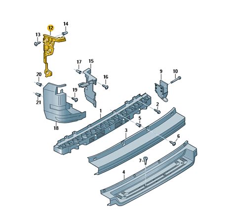 Van Parts Direct VW Crafter 2017 Onwards N S R Bumper Guide 7C0807393A