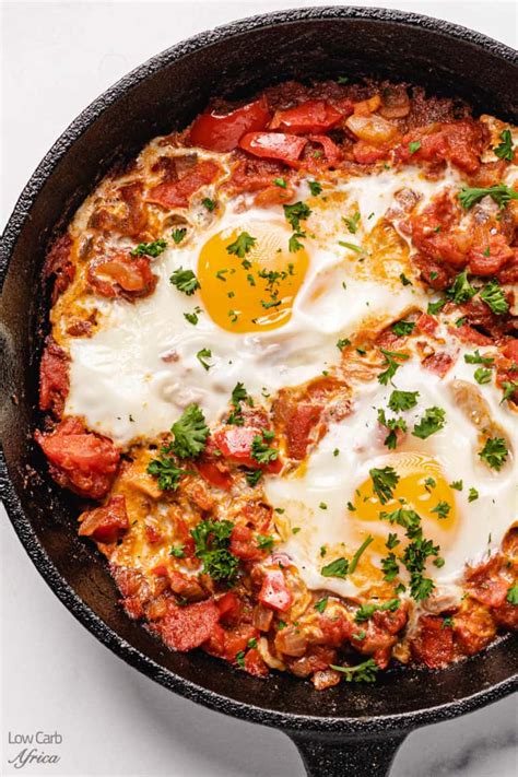 Shakshuka For One North African Poached Eggs Low Carb Africa