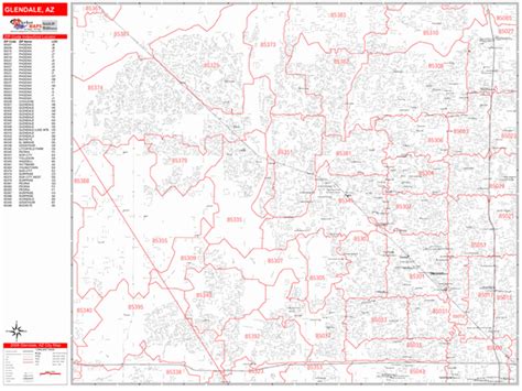 Glendale California Zip Code Map United States Map