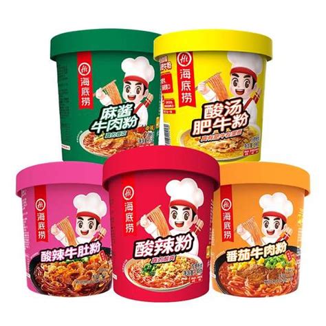 Haidilao Hot And Sour Noodles Bucket Instant Tripe Noodles With Tomato Beef Vermicelli