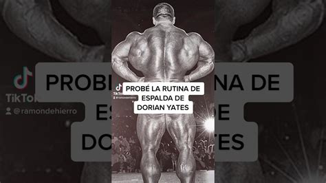 INTENTÉ LA RUTINA DE ESPALDA DE DORIAN YATES YouTube